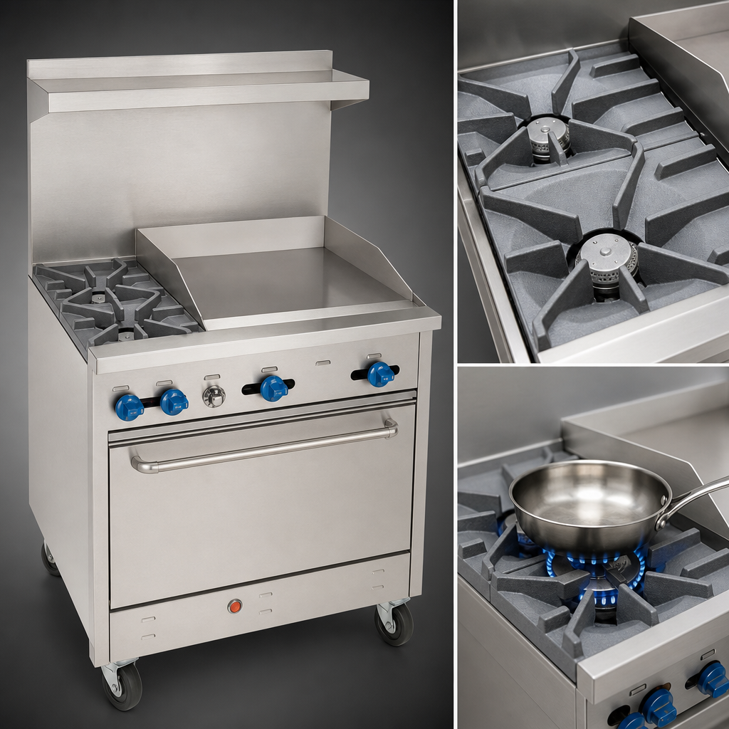 Open Burner Cooktop