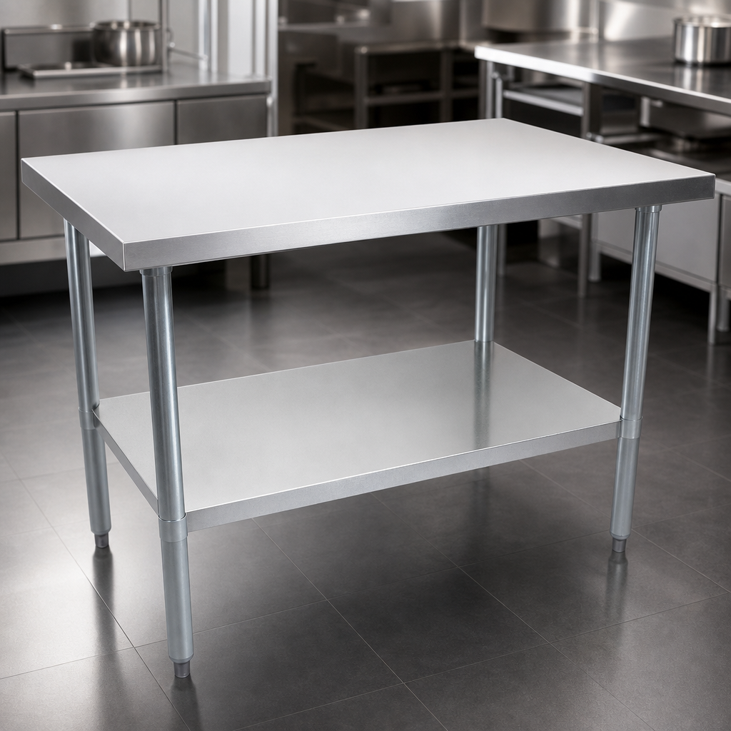 Flat Stainless Steel Top
