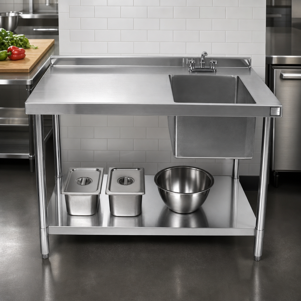 Right-Side Prep Sink