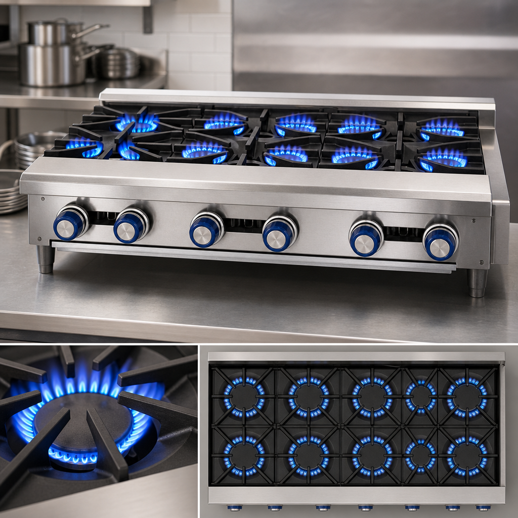 10 Open Burners