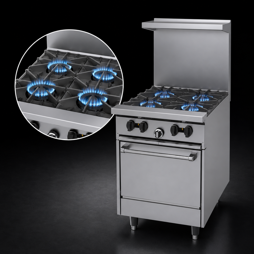 Four Open Burners