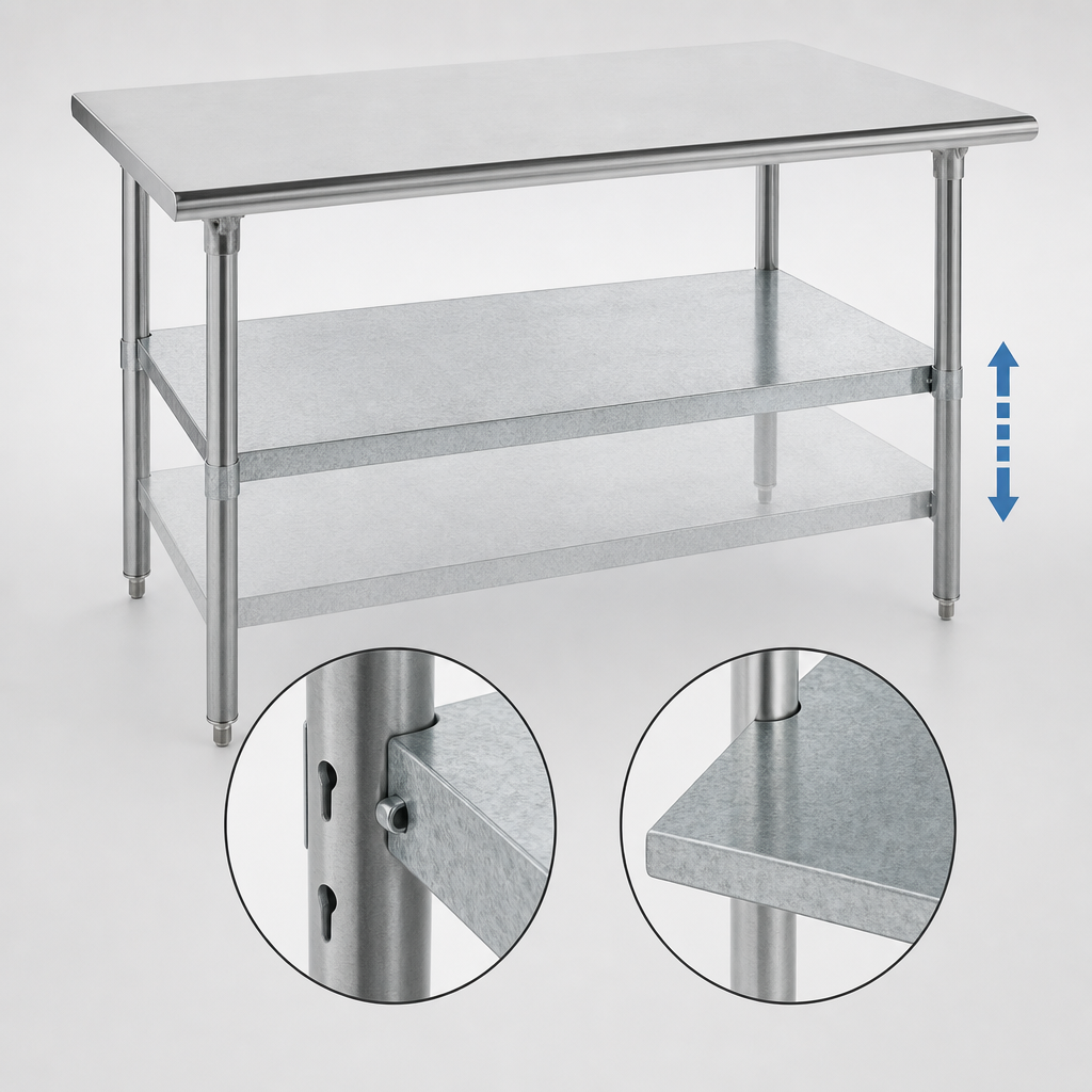 Galvanized Adjustable Undershelf