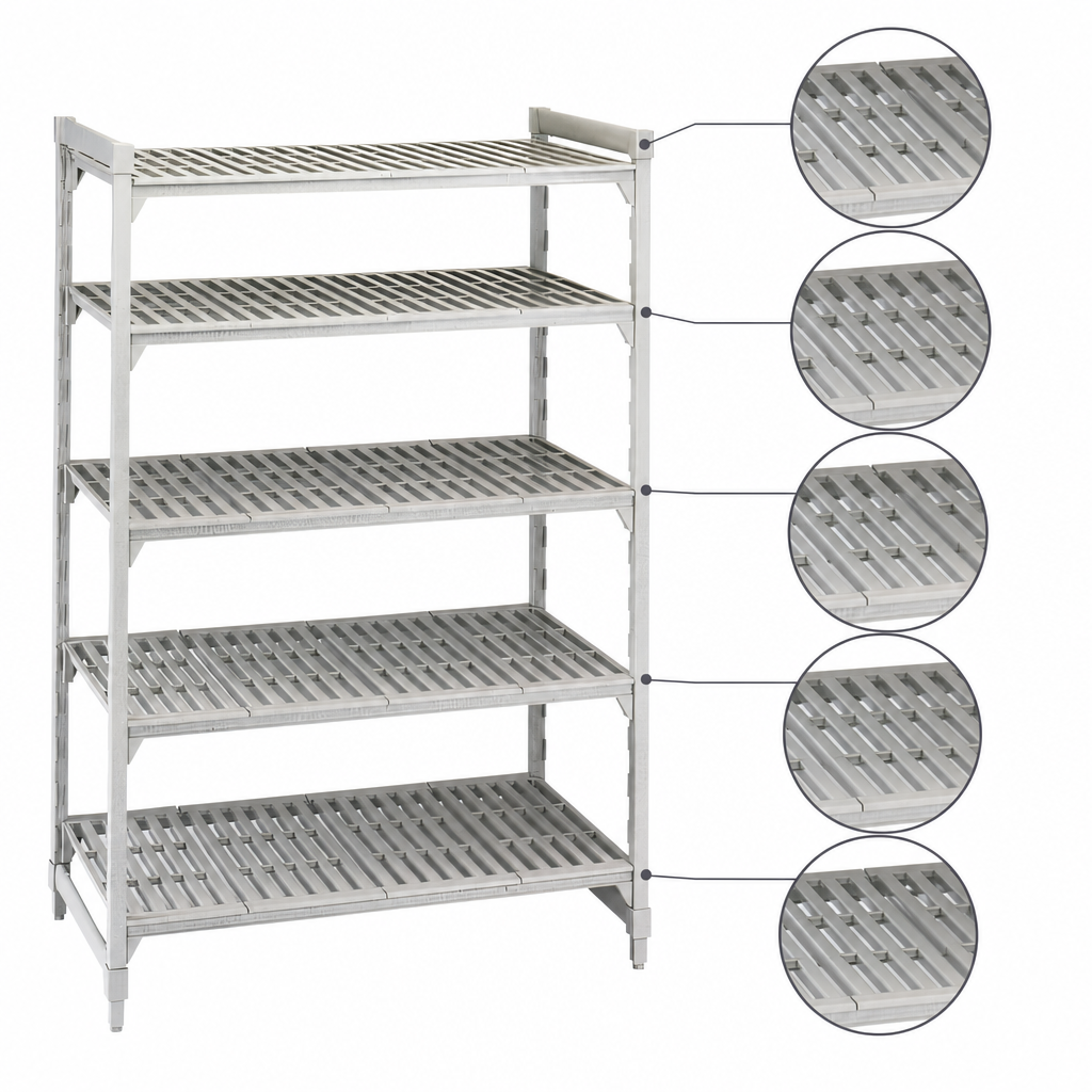 Five Vented Shelf Plates