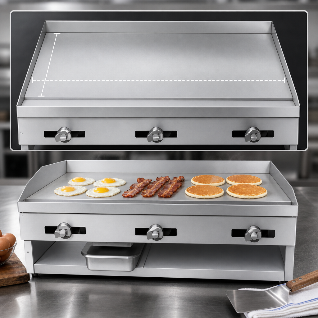 36-Inch x 16-Inch x 1/2-Inch Griddle Plate