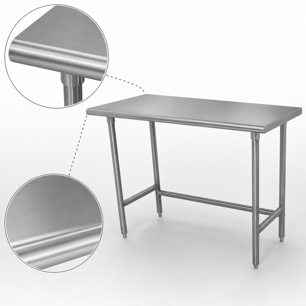 14-Gauge 304 Stainless Steel Top
