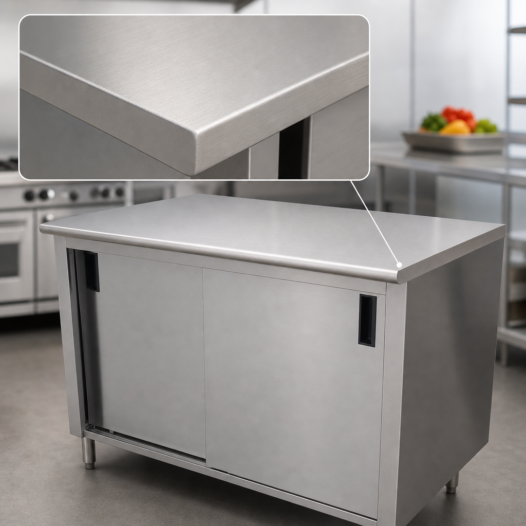 16 Gauge 304 Stainless Steel Top