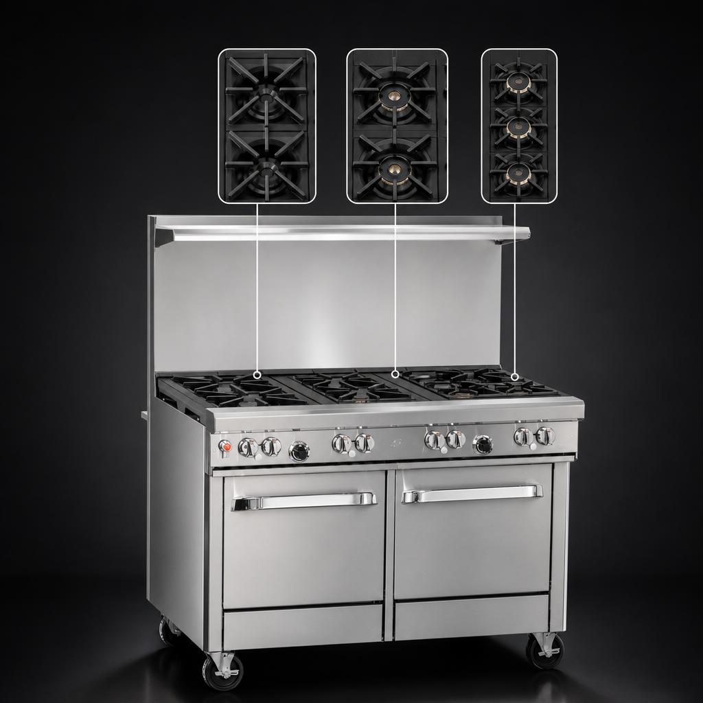 Seven-Burner Top Configuration