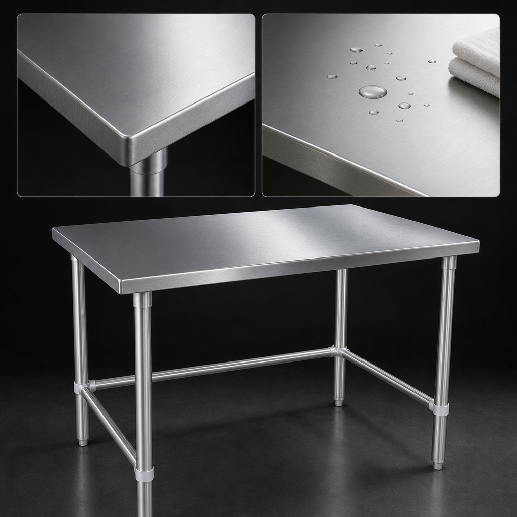 14-Gauge Stainless Steel Top