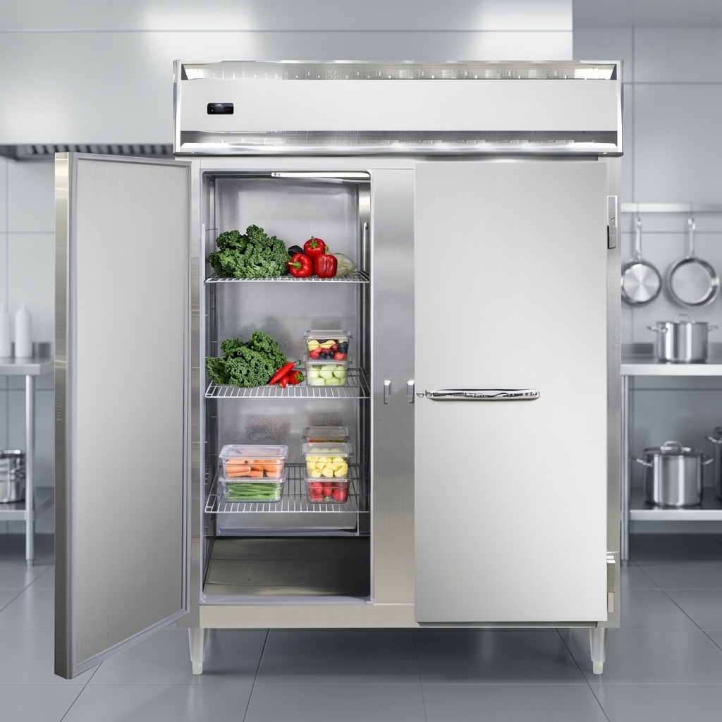 Experience superior, environmentally compliant cooling with this 57-inch pass-thru freezer, featuring high-efficiency R-290 hydrocarbon refrigerant.