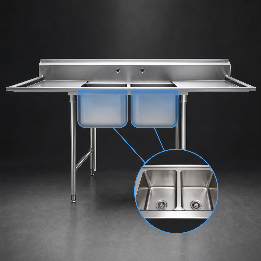 Two Sink Compartments