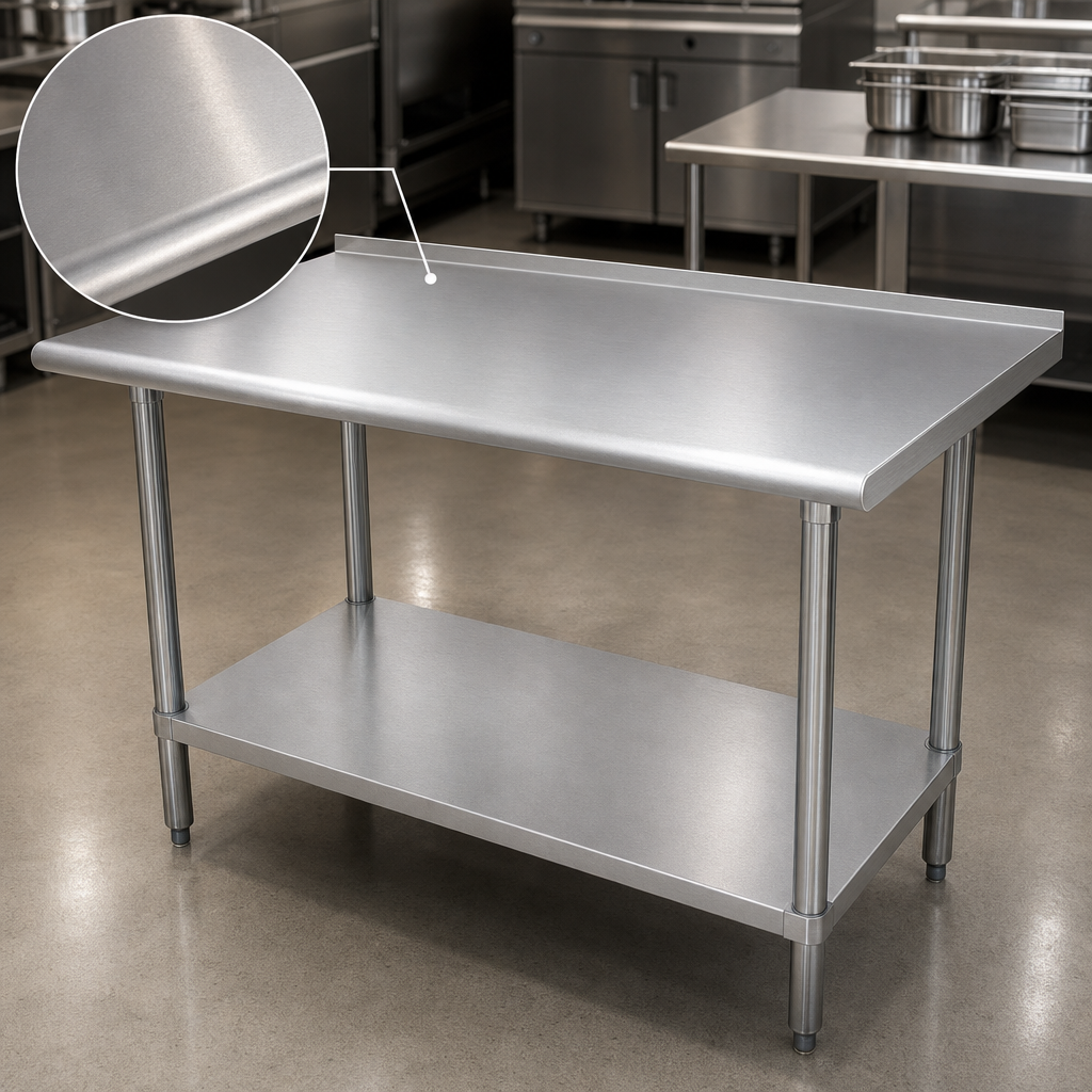 16 Gauge 304 Stainless Steel Top