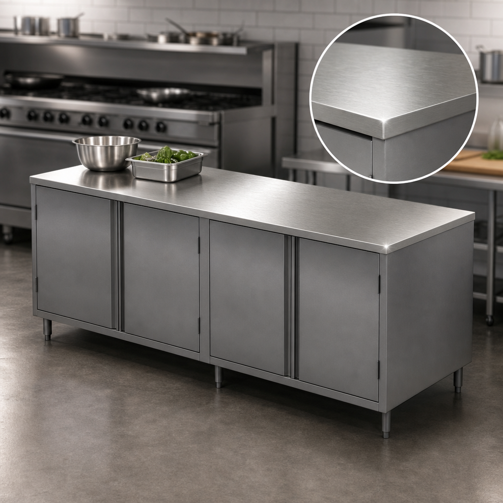 14-Gauge 304 Stainless Steel Top