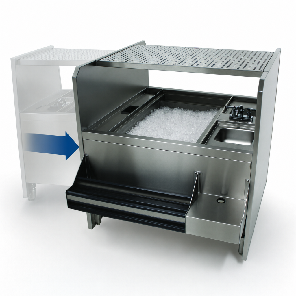 Pass-Thru Ice Bin