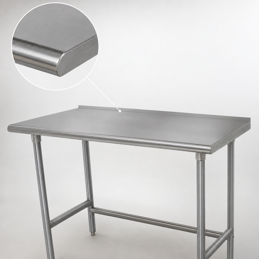 16-Gauge 304 Stainless Steel Top