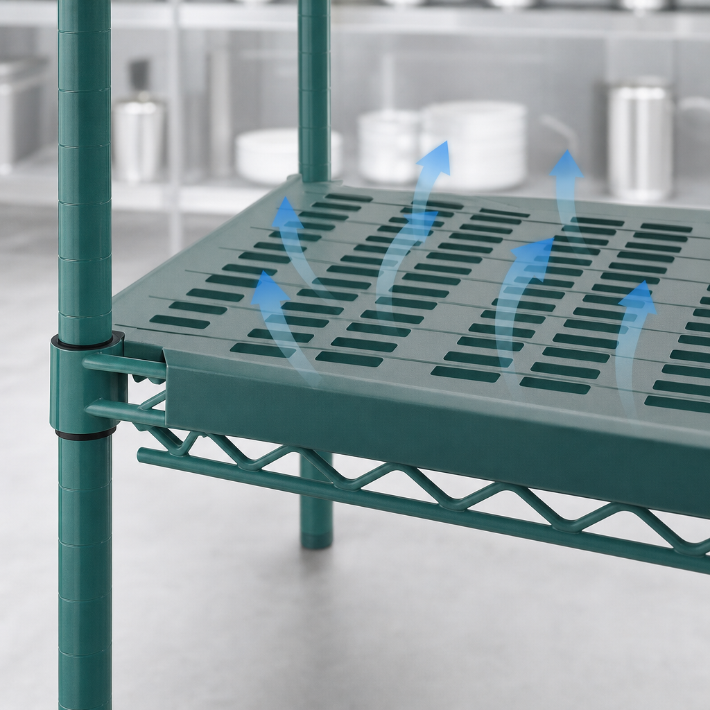 Louvered Shelf Surface