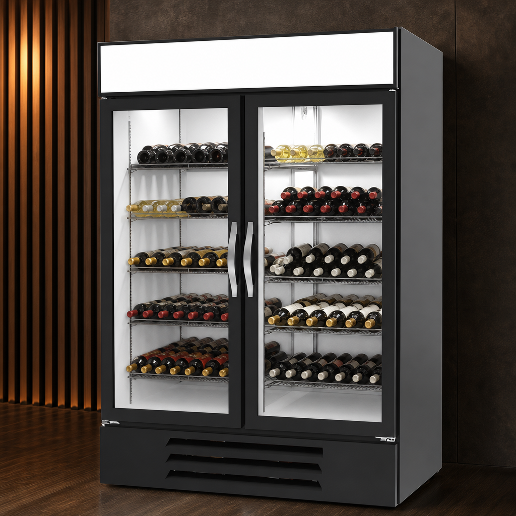 Two-Section Wine Merchandiser