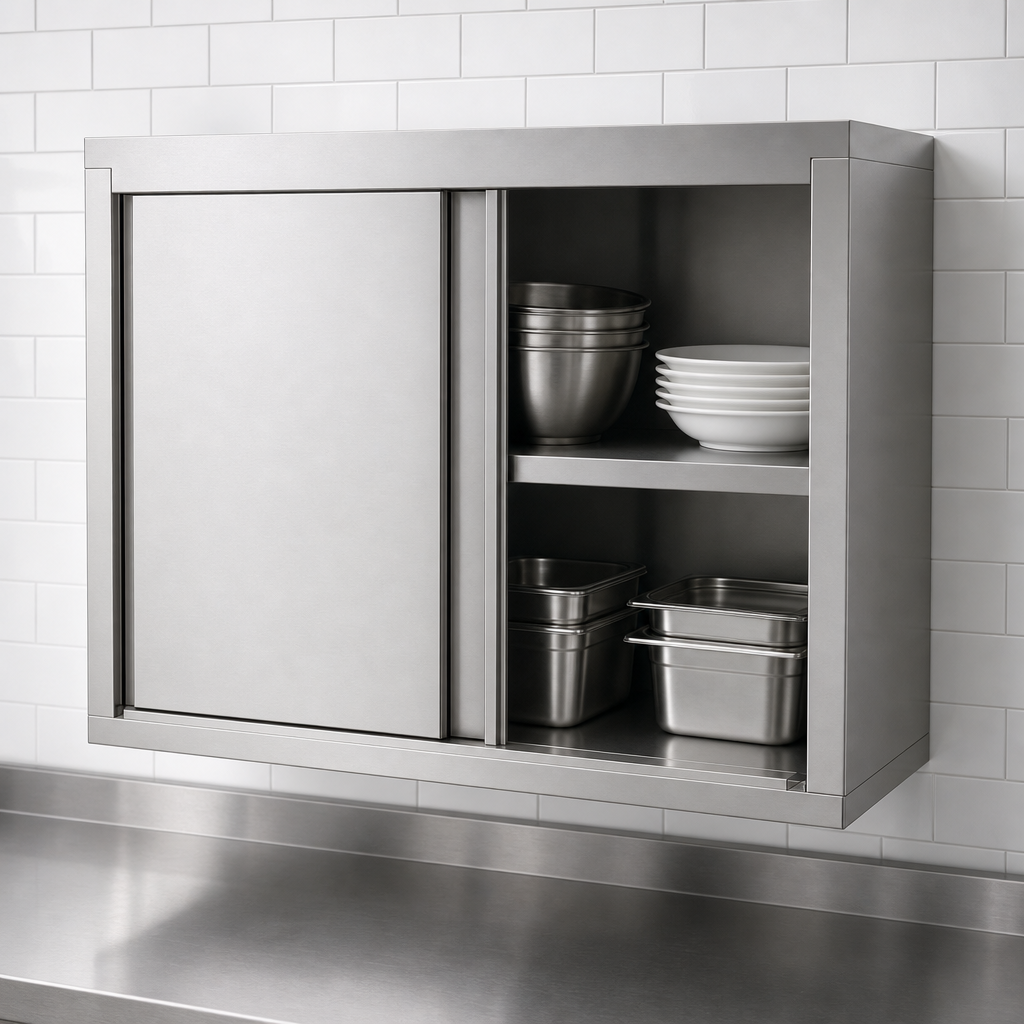 Two Sliding Doors with Integral Handles