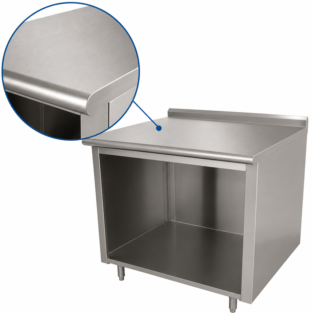 14-Gauge 304 Stainless Steel Top