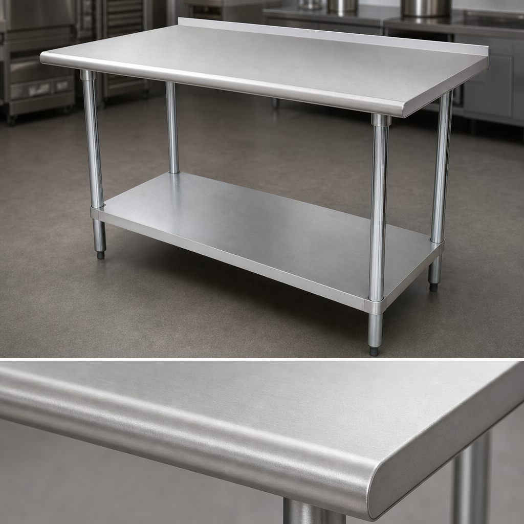 14-Gauge 304 Stainless Steel Top