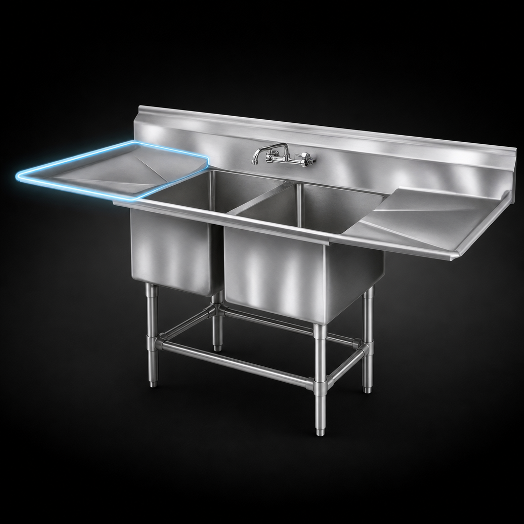 Left-Hand 36-Inch Drainboard