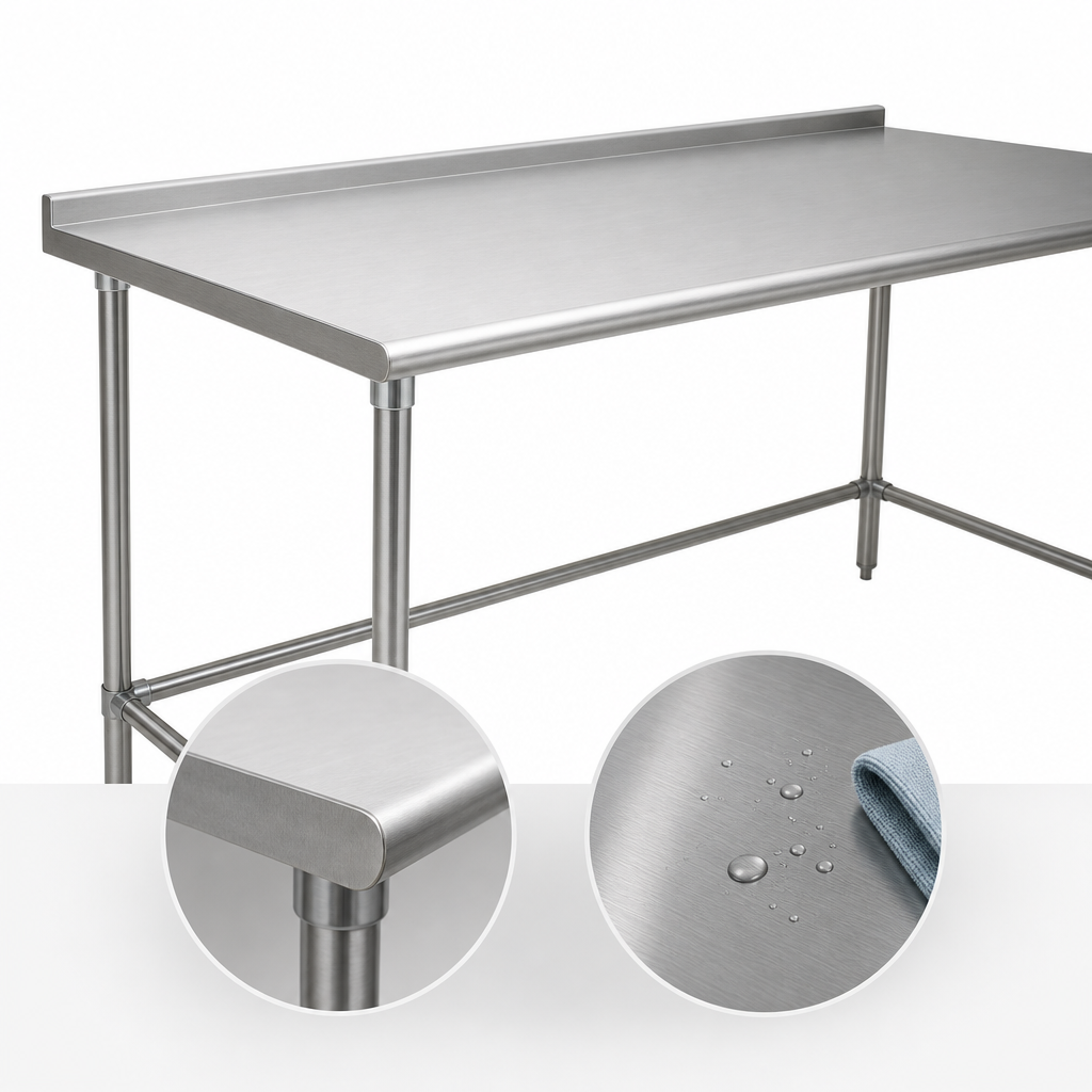 16-Gauge 300-Series Stainless Steel Top