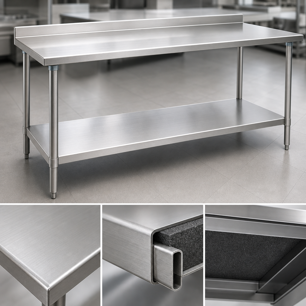 Heavy-Gauge 430 Stainless Steel Top