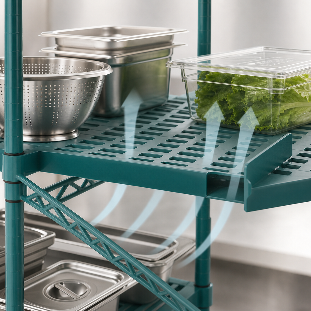 Louvered Shelf Surface