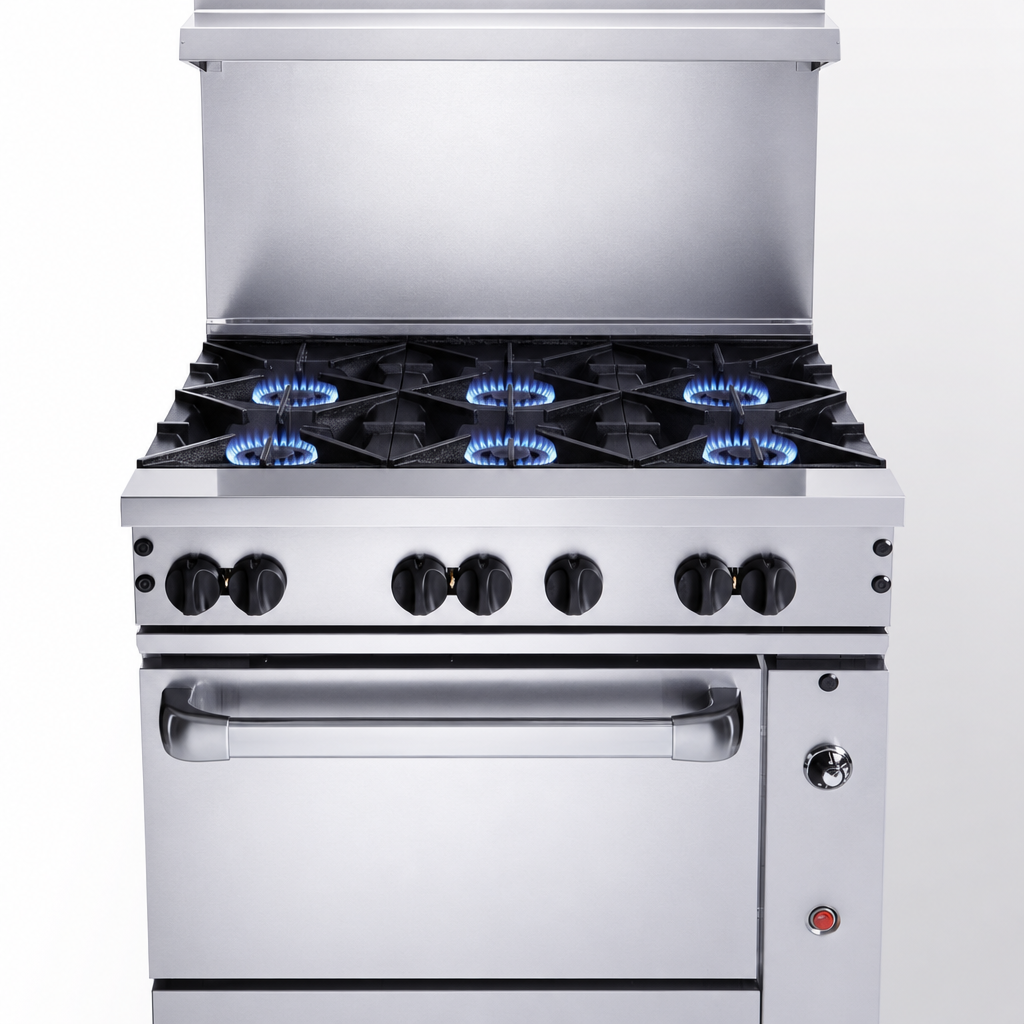 Six Open Burners