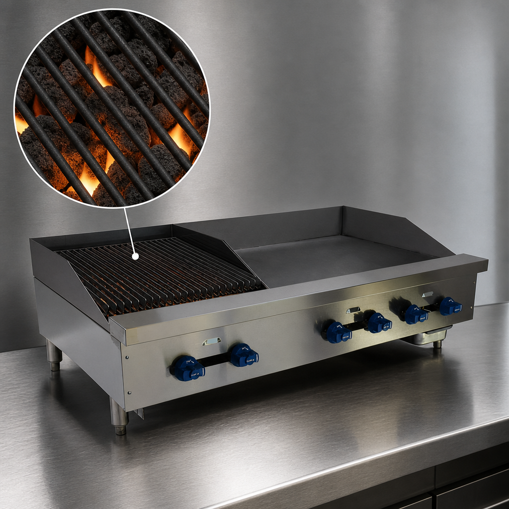 Lava Rock Broiler Section