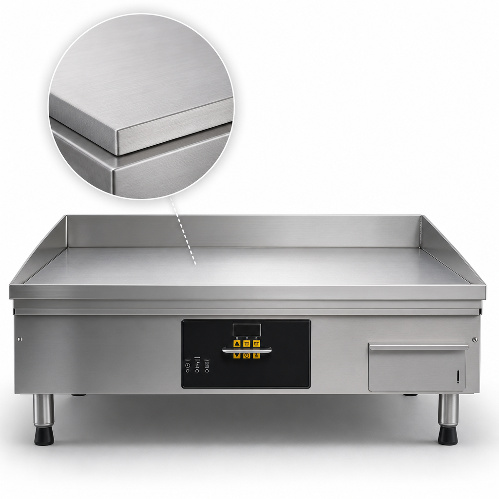 7-Gauge Stainless Steel Griddle Plate