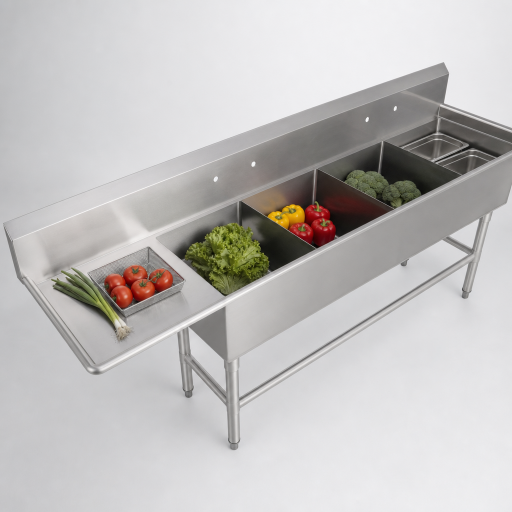 Four Compartment Sink