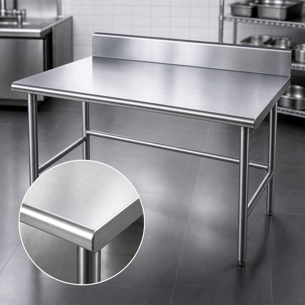 14-Gauge 304 Stainless Steel Top