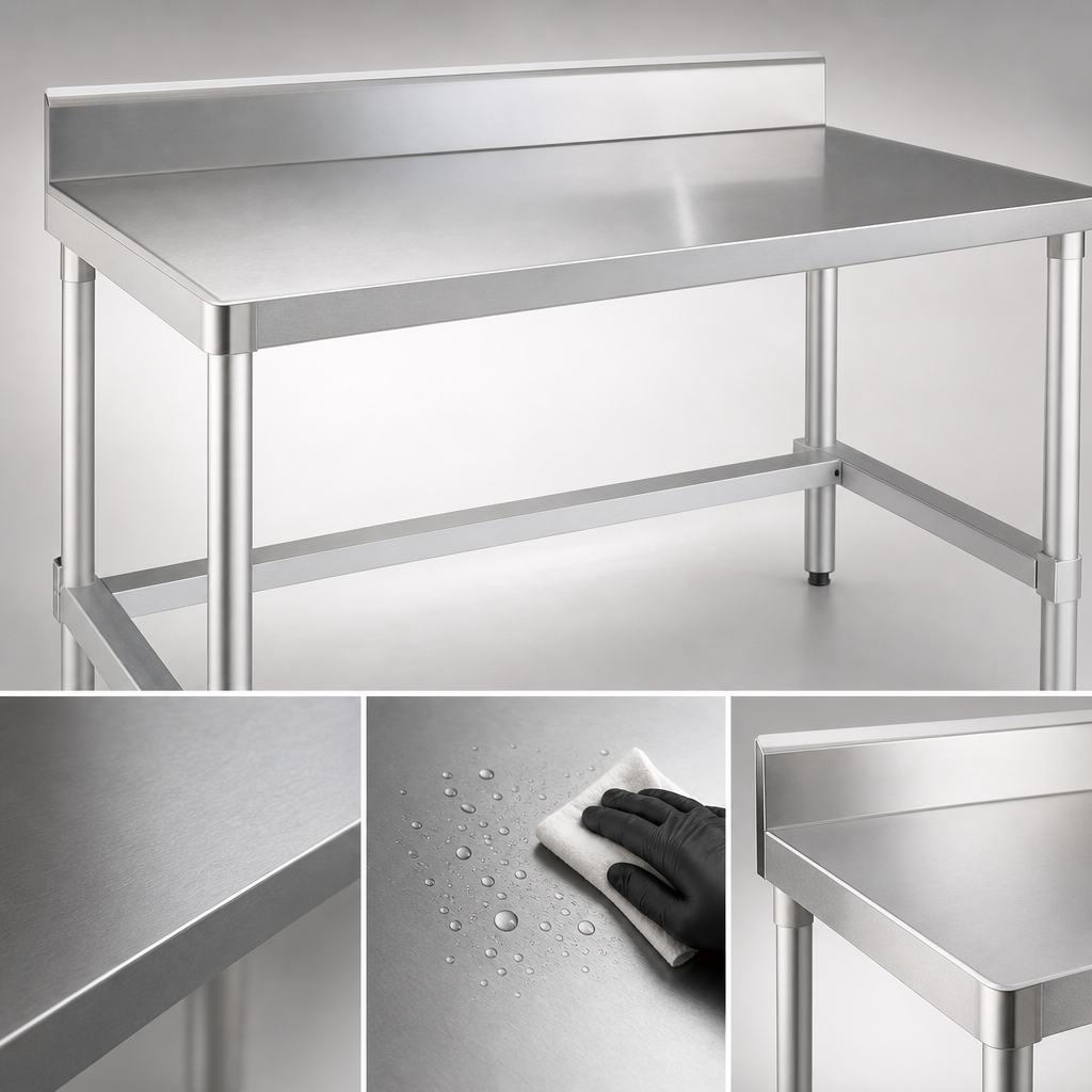 16-Gauge Type 304 Stainless Steel Top