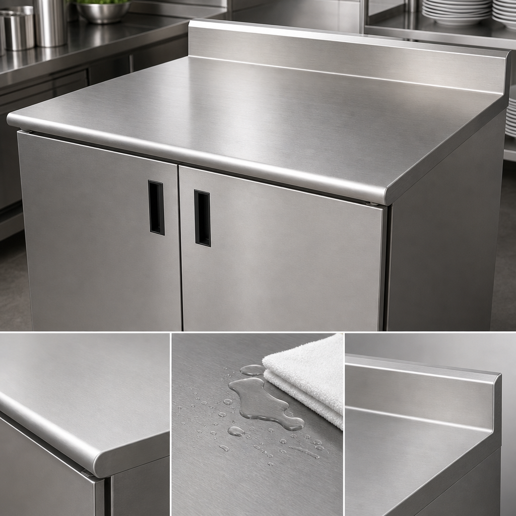 16-Gauge 304 Stainless Steel Top