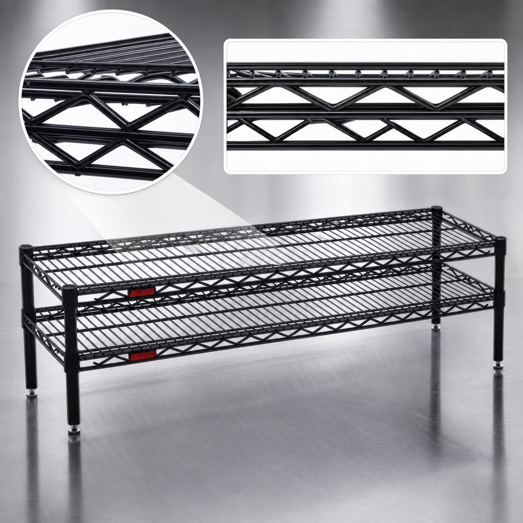 Patented QuadTruss Wire Shelf Design