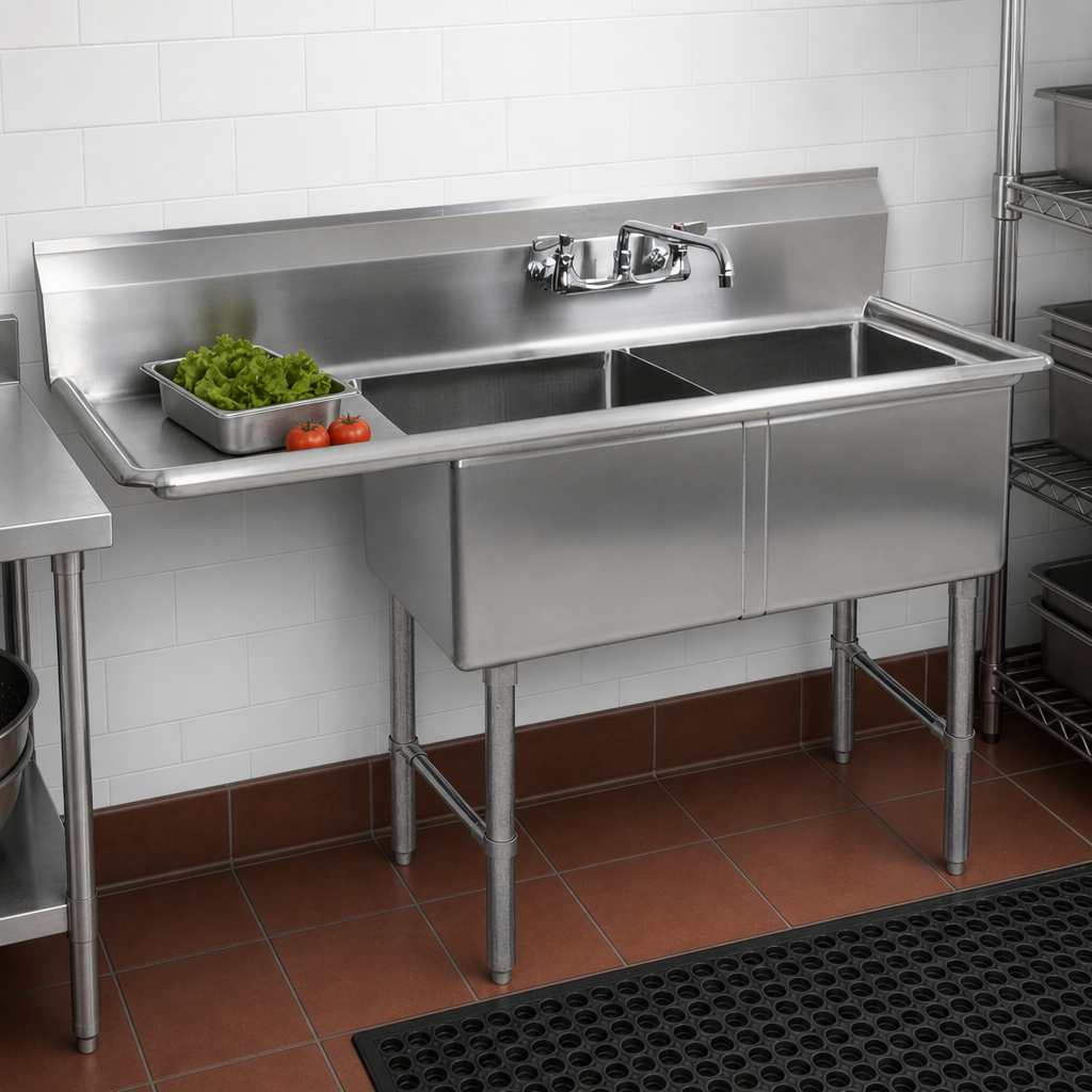 Two Compartments With Left Drainboard