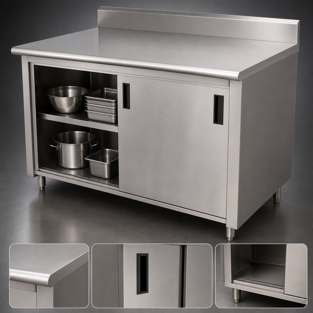 Cabinet Base with Sliding Doors