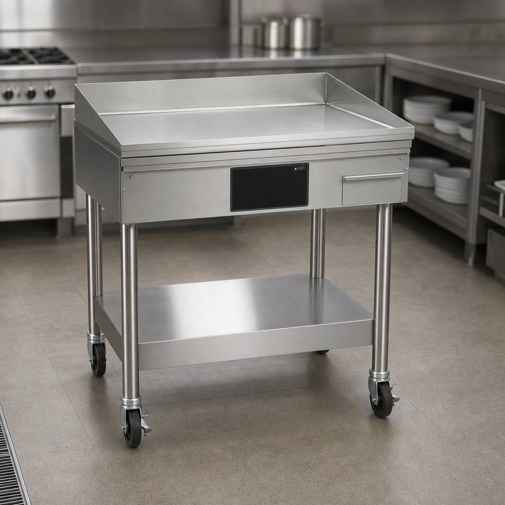 Included Stand with Casters