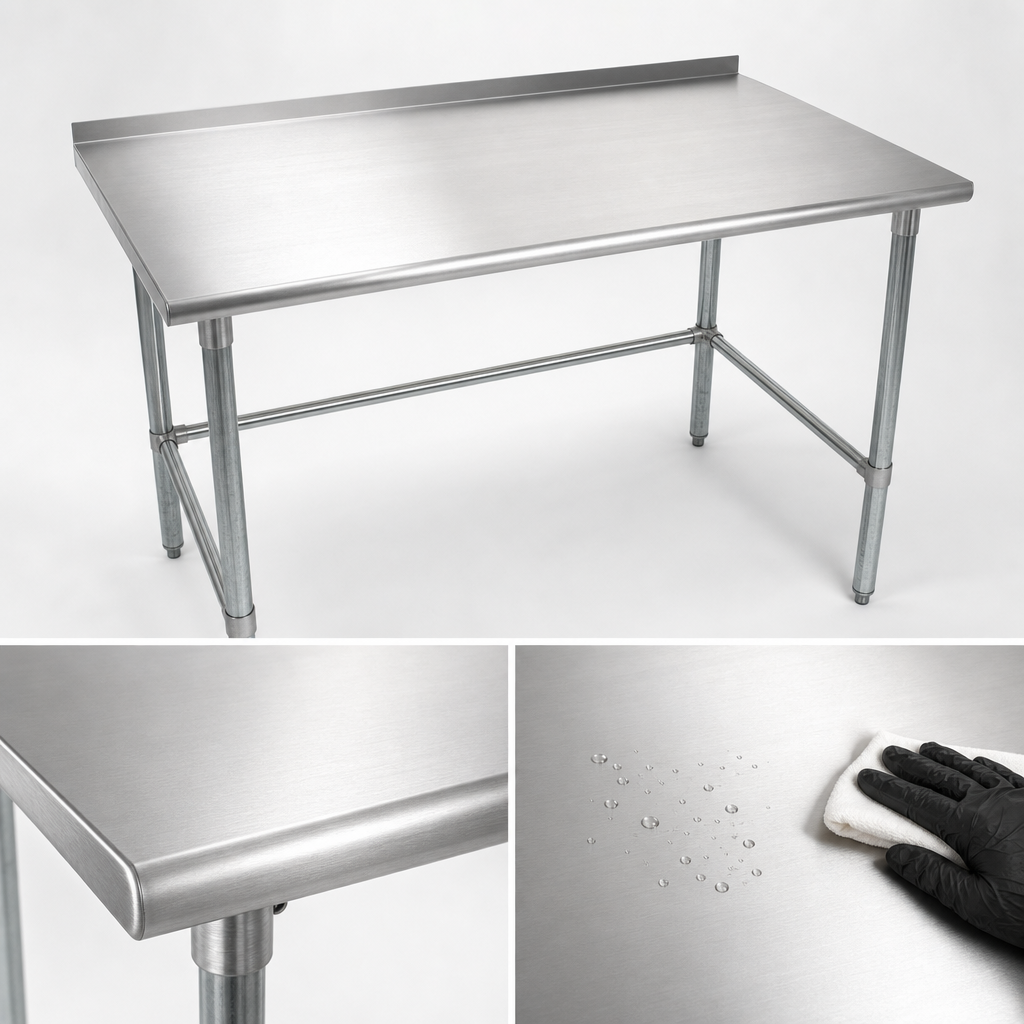 16-Gauge Stainless Steel Top