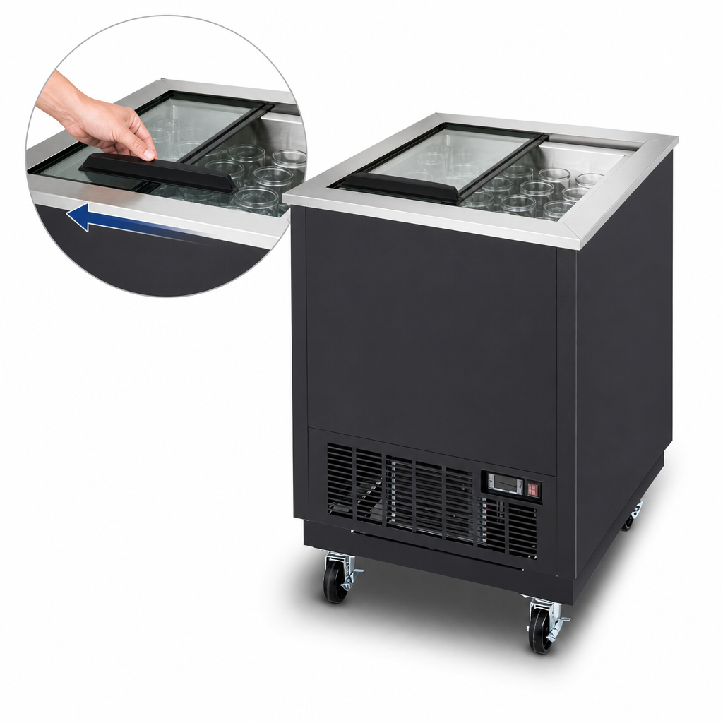 Top Sliding Glass Lid