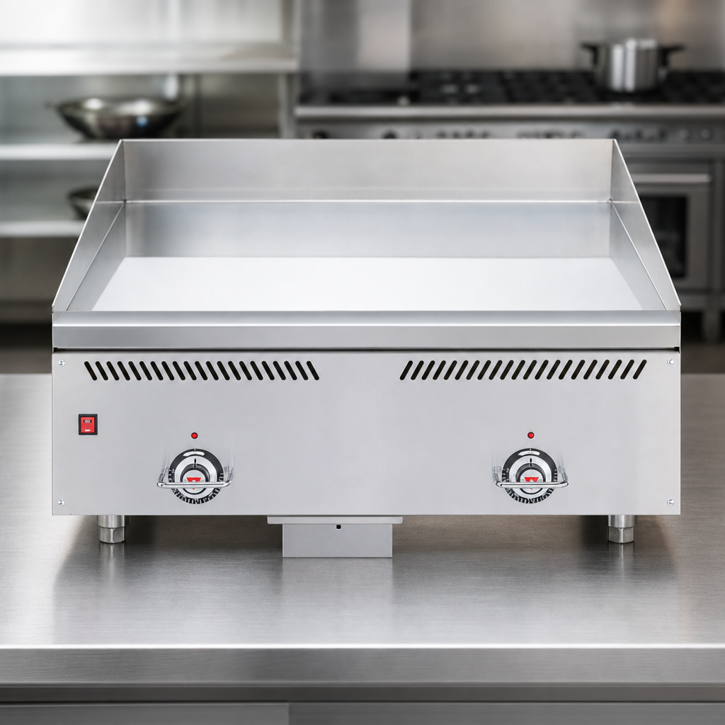 Chrome-Plated Cooking Surface