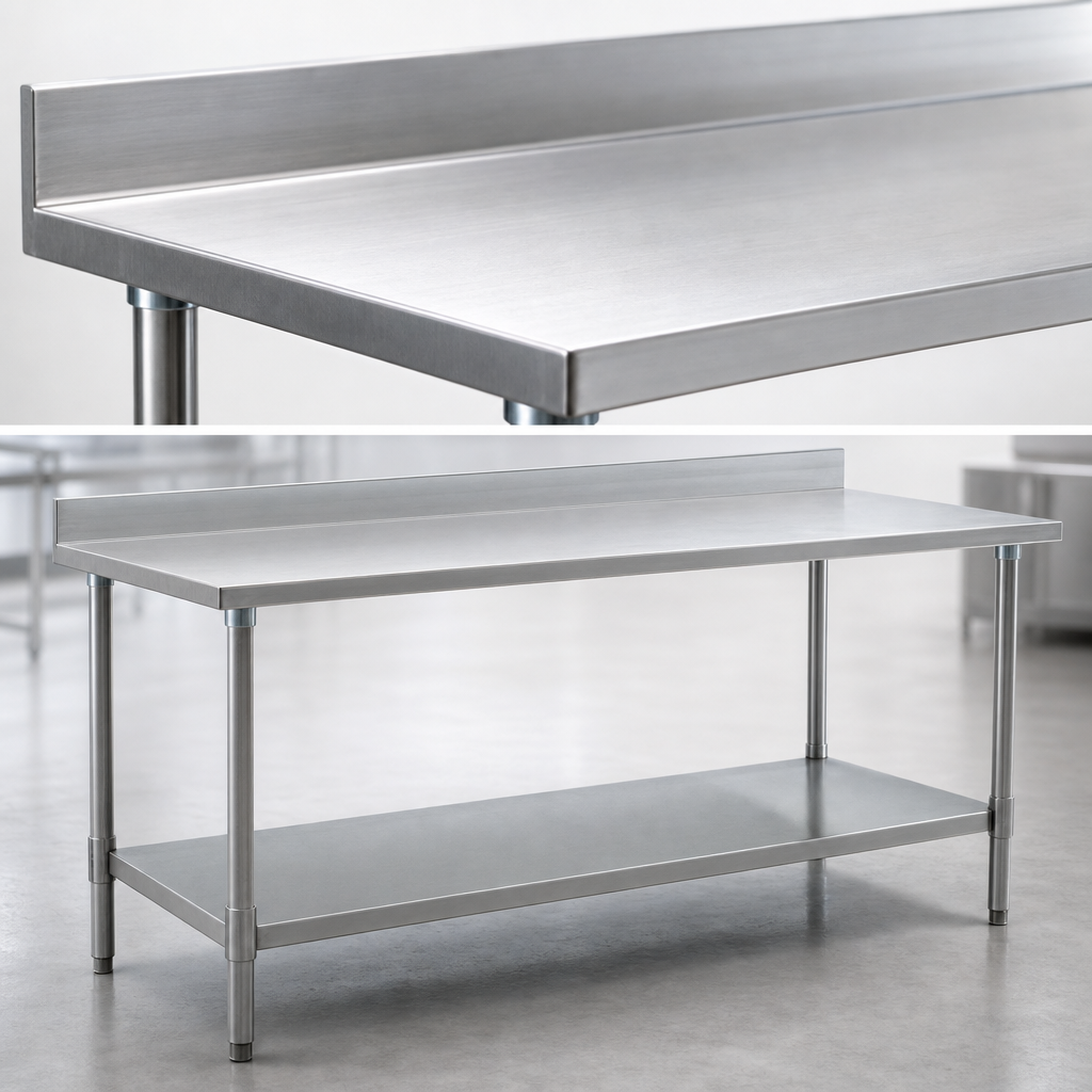 16-Gauge Stainless Steel Top