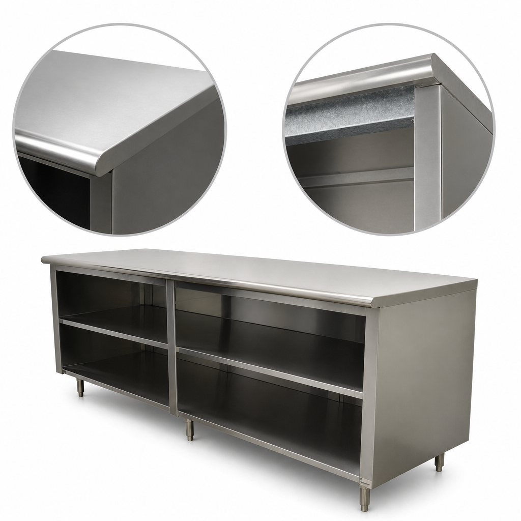 16-Gauge 304 Stainless Steel Top