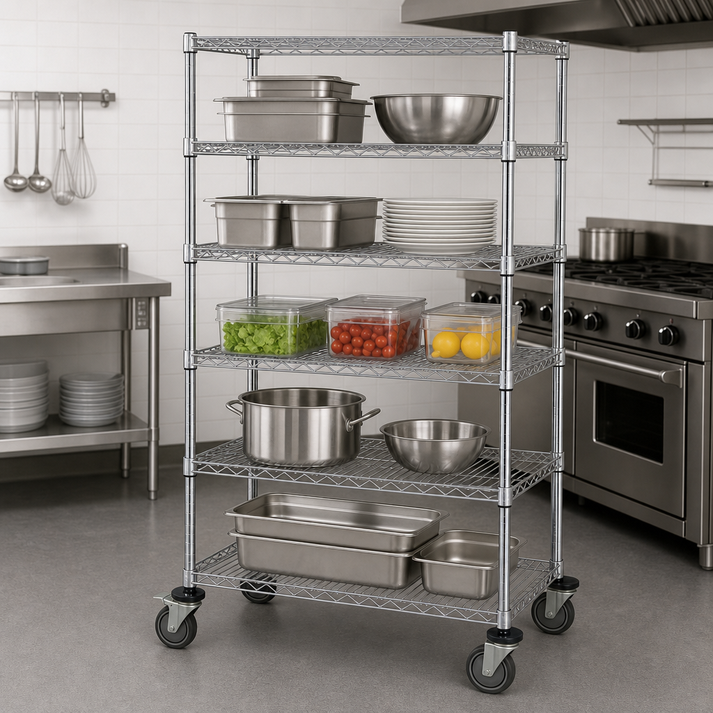 Five Wire Shelves