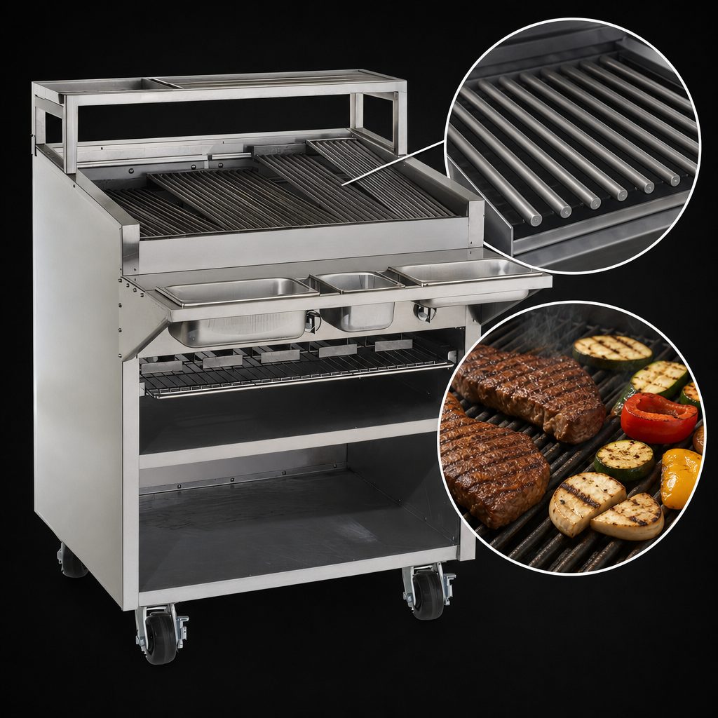 Free-Floating Round Rod Top Grate