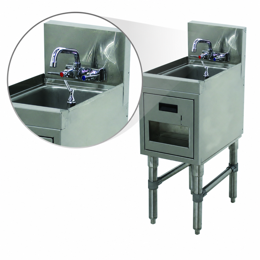 Included Splash-Mount Faucet