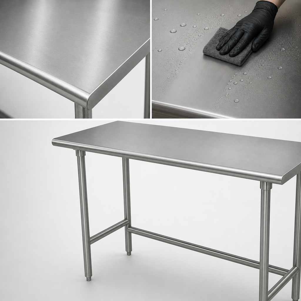 16-Gauge 304 Stainless Steel Top