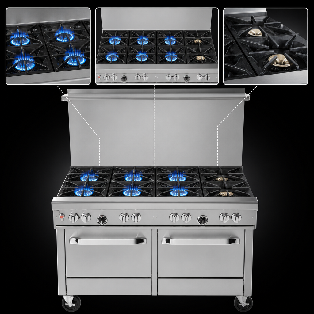 Six-Burner Top Configuration