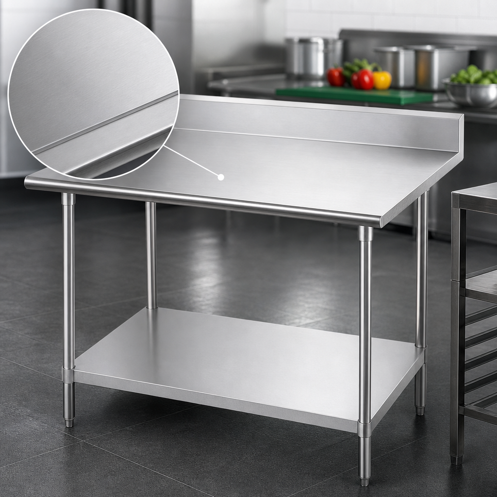 14-Gauge 304 Stainless Steel Top