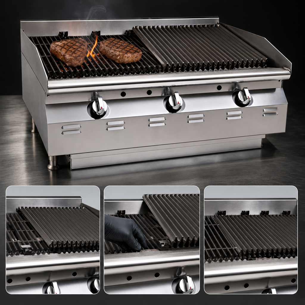 Adjustable Heavy-Duty Cast Iron Grates